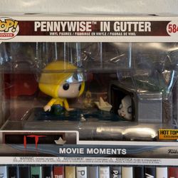 IT Funko Pop Pennywise In Gutter #584 Movie Moments Hot Topic Exclusive, Read!
