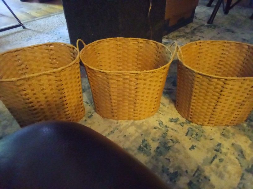 3 Wicker Baskets,$20 For All