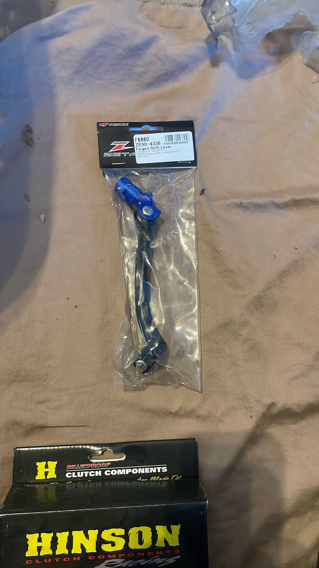 Zeta Forged Shift Lever Blue fits Yamaha WR450F/YZ450F/YZ250F 4-Stroke/WR250F
