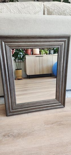 Pewter Framed Mirror (23.5"x27.5")