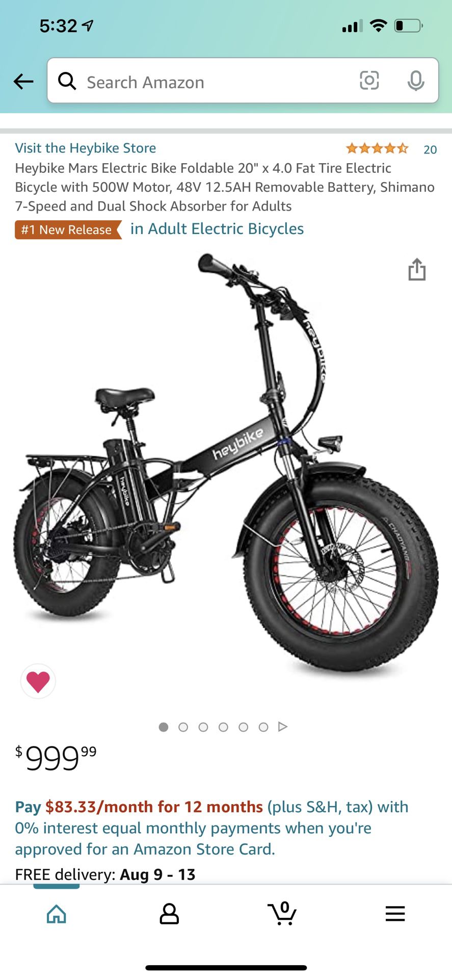 HEY BIKE MARS  Electric Foldable Bicycle!!
