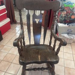 Solid Wood Rocking Chair — $30
