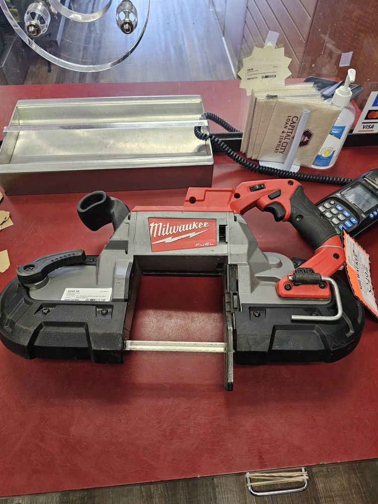 96091 Milwaukee 2729-20 18v Lithium Ion Deep Portable Cut Band Saw ** TOOL Only** 587865