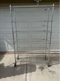 6 tier wire shelving rack