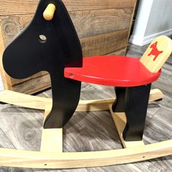 Ikea Rocking Horse Solid Wood - in Terrific Pre-owned Condition - see below   A few very small scuffs - and a few toddler teeth marks on one of the ha