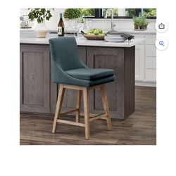 Amelia Fabric Swivel Counter Stool