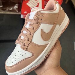 Nike Dunk Low Rose Whisper Womens Size 5W, 6W
