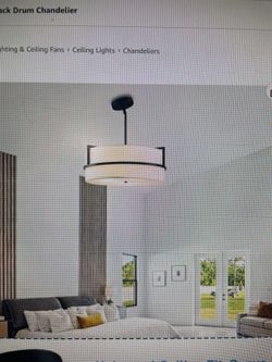 Black Drum Chandelier Ceiling Light