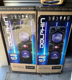 7000 Watts Dual 15” Dolphin Speakers