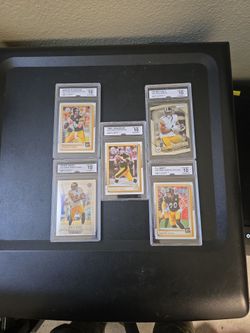 Pittsburgh Steelers Graded Football Card Lot of 5