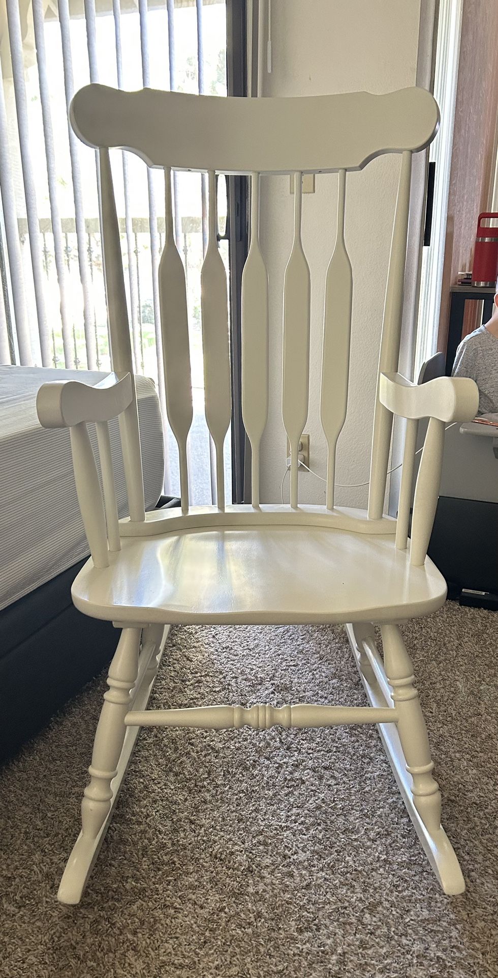 Kid Korner White Rocking Chair