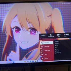 27 Inch UltraGear FHD IPS 1ms 240Hz G-Sync Compatible HDR10 3-Side Virtually Borderless Gaming Monitor