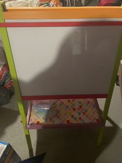 Toddler Chalk And Dry Erase Easel 