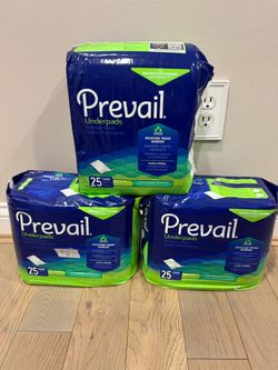 Bundle of 3 NEW Packs of Prevail Underpads with moisture proof barrier!