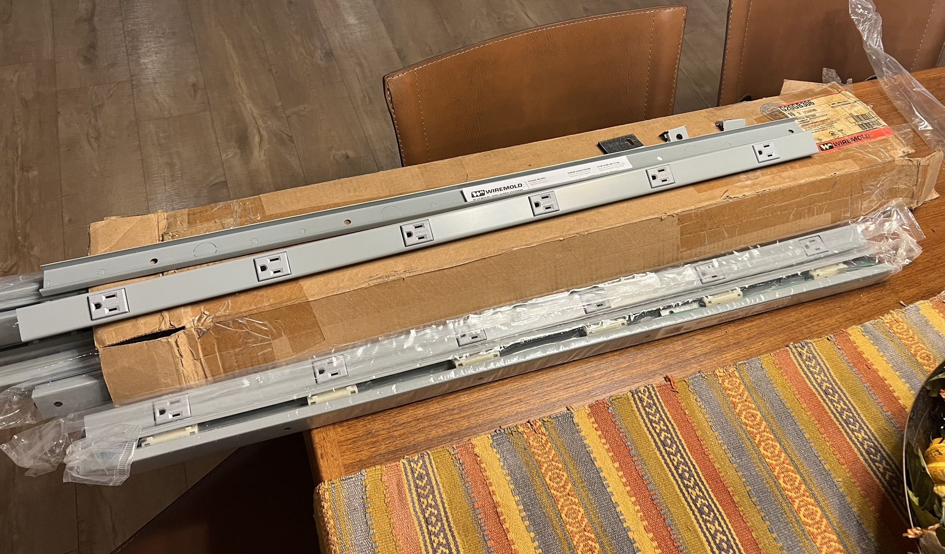 Grey 3’ Plugmold With 6 Outlets (10 Available)