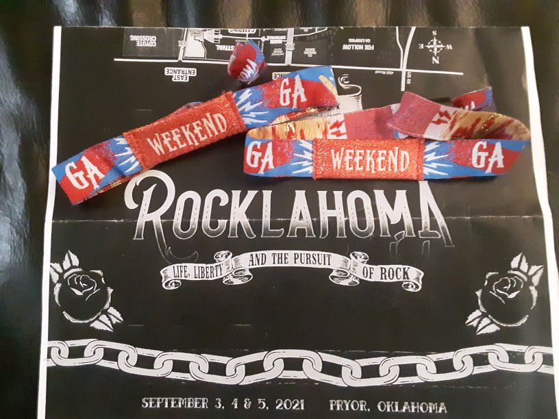 Rocklahoma TICKETS/WRISTBANDS 