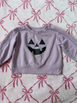 purple halloween baby crewneck