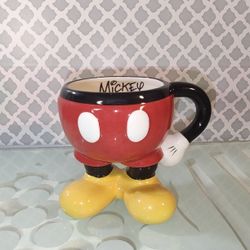 Authentic Disney Parks Mickey Mouse Pants Ceramic Coffee Mug Cup