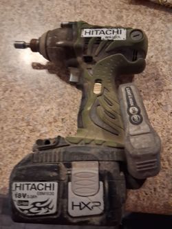 Hitachi drill and battery