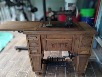 WHITE pedal sewing machine