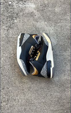 Jordan 3 Black Cement Gold