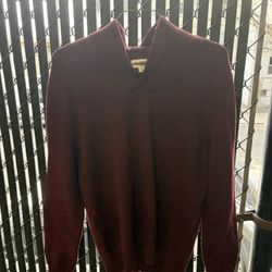 Burgundy Cardigan Sweater 