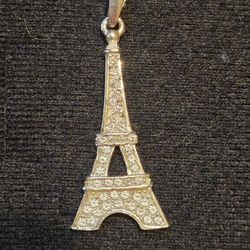 silver Eiffel Tower pendant