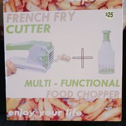 FRENCH FRY CUTTER + MULTI-FUNCTIONAL FOOD CHOPPER