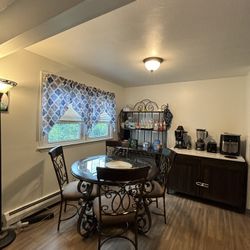 Coffee Bar Hutch/wine Rack  Kitchen Table 