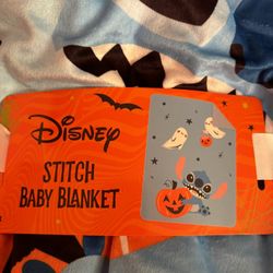 Disney Lilo and Stitch Stitch Halloween Baby Blanket NWT