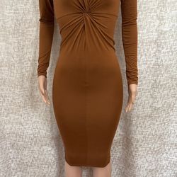 Brown Bodycon Dress