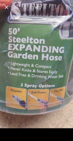 Steelton 50ft Expanding Garden Hose