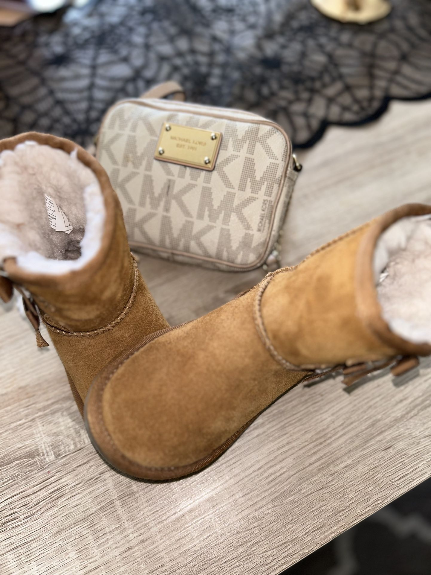 Ugg Boots And Small Mk Purse