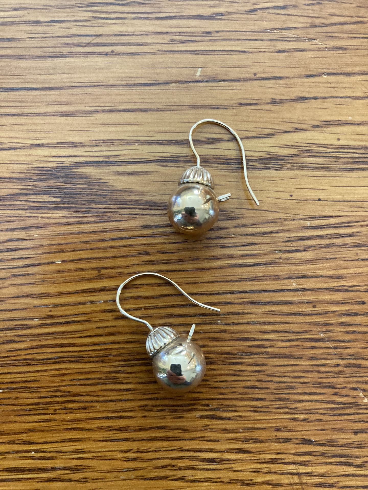 14K Gold Ball Earrings