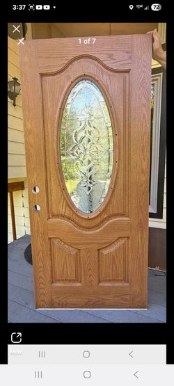 Front door 36x80 with leaded glass insert