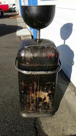 Old Oil drain tank