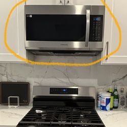 Samsung 30 in. 1.7 cu. ft. 1000 W Fingerprint Resistant Stainless Steel Over-the-Range Microwave