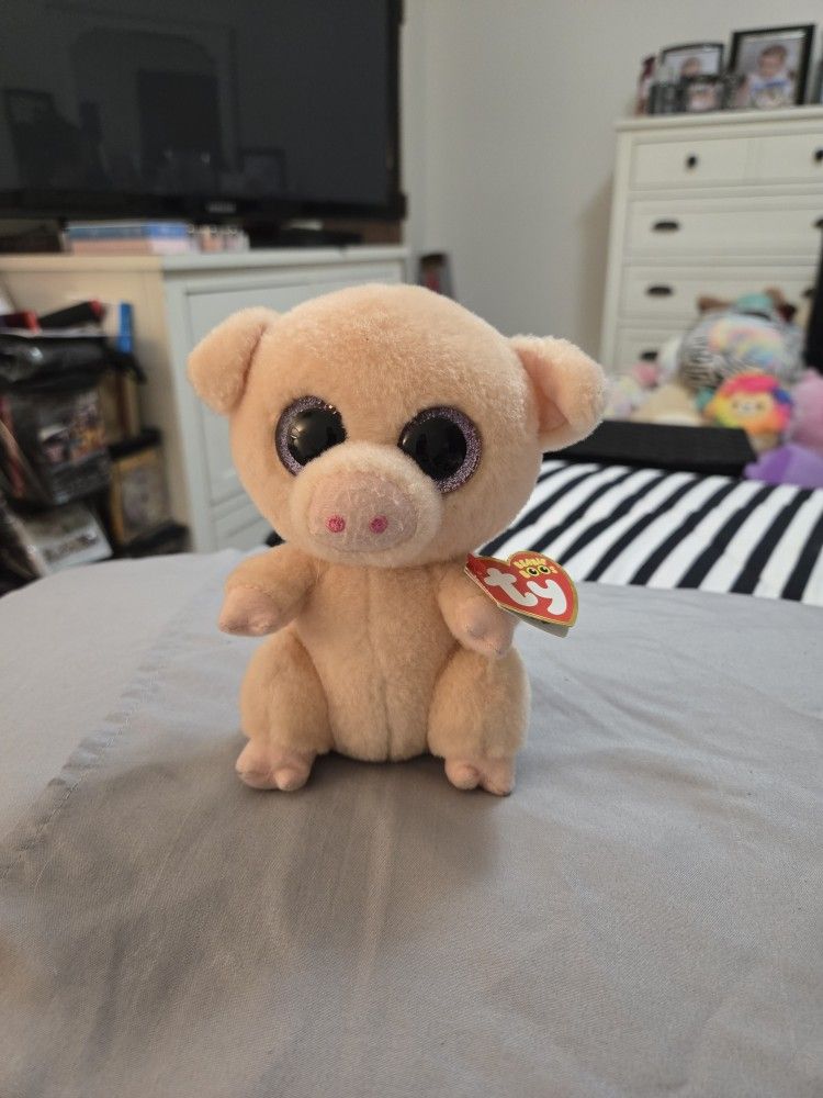 New. Ty. Beanie Boos. Piggley The Pig.