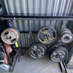 Weight Plates & Weight Stand