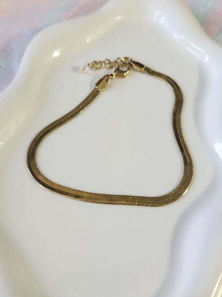 New Gold Stainless Steel Anklet