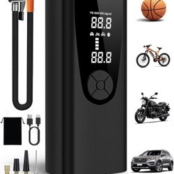 Brandnew Tire Inflator Portable Air Compressor-Car Tire Air Pump Portable-180PSI Cordless Electric 3X Fast Inflation, Tire Inflator with Gauge, LED, f