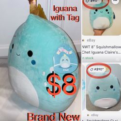 $8 Brand New Squishmallow Chet 16” Iguana very cute and Soft