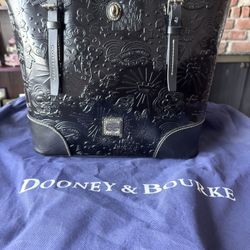 Dooney & Burke leather Disney Parks (Mickey and Minnie Mouse)  Limited Edition Dover Tote Bag