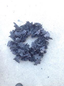 Halloween black wreath decoration