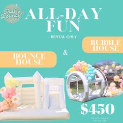 Bouncer and bubble house