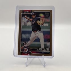 2026 Topps Series 1 - Andry Lara Washington Nationals Rookie Card /2026