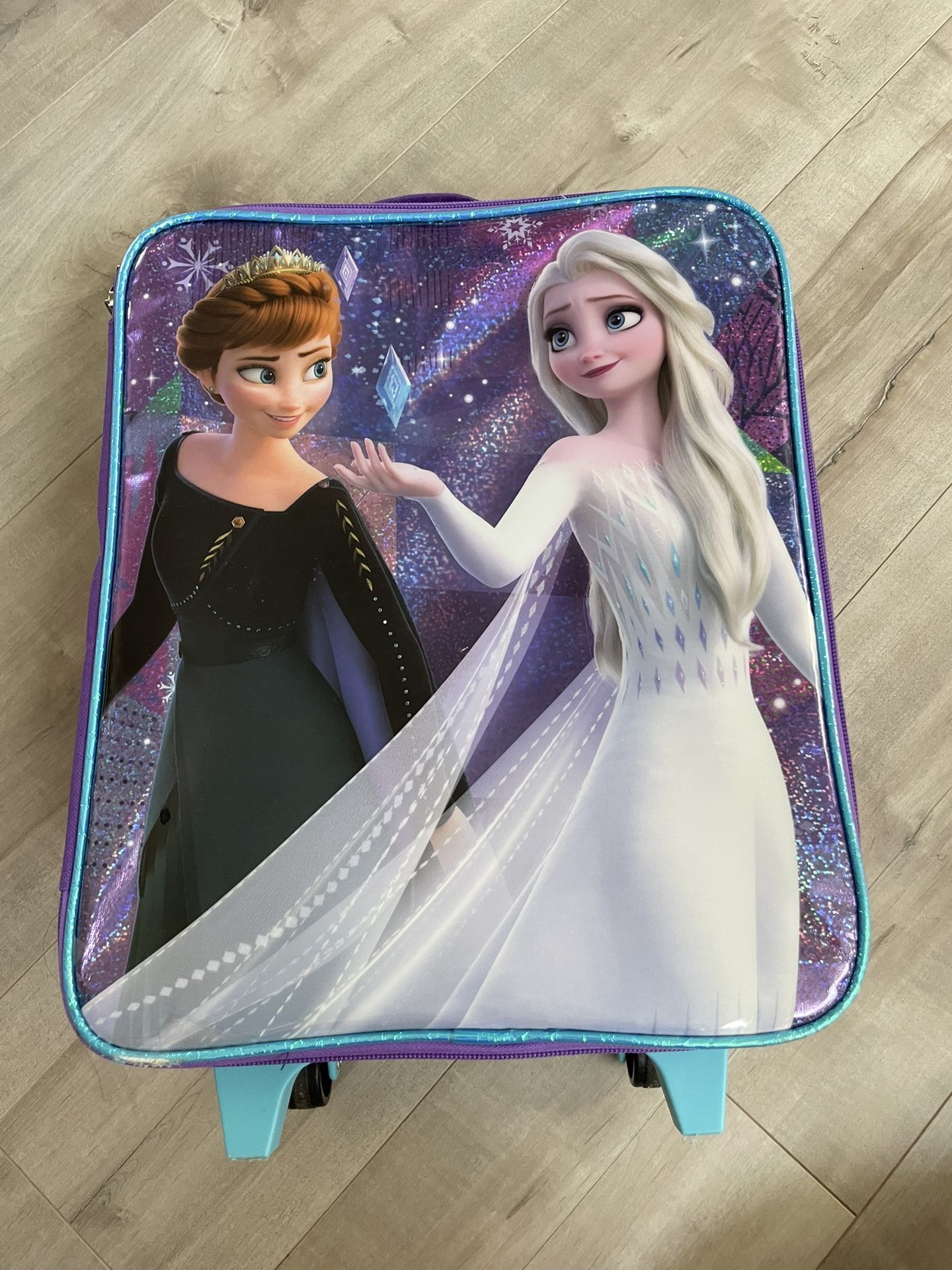 Frozen Disney Elsa Anna Carry On Luggage Suitcase For Kids Girl 
