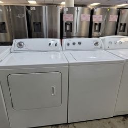 Whirlpool Top Loading Washer With Agitator And Electric 220volt Dryer Set 