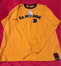 Us polo men’s long sleeve shirts, assn, size L