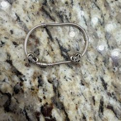 Pandora Bracelet With 2 Charms Included